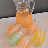 Carafe and granite glasses