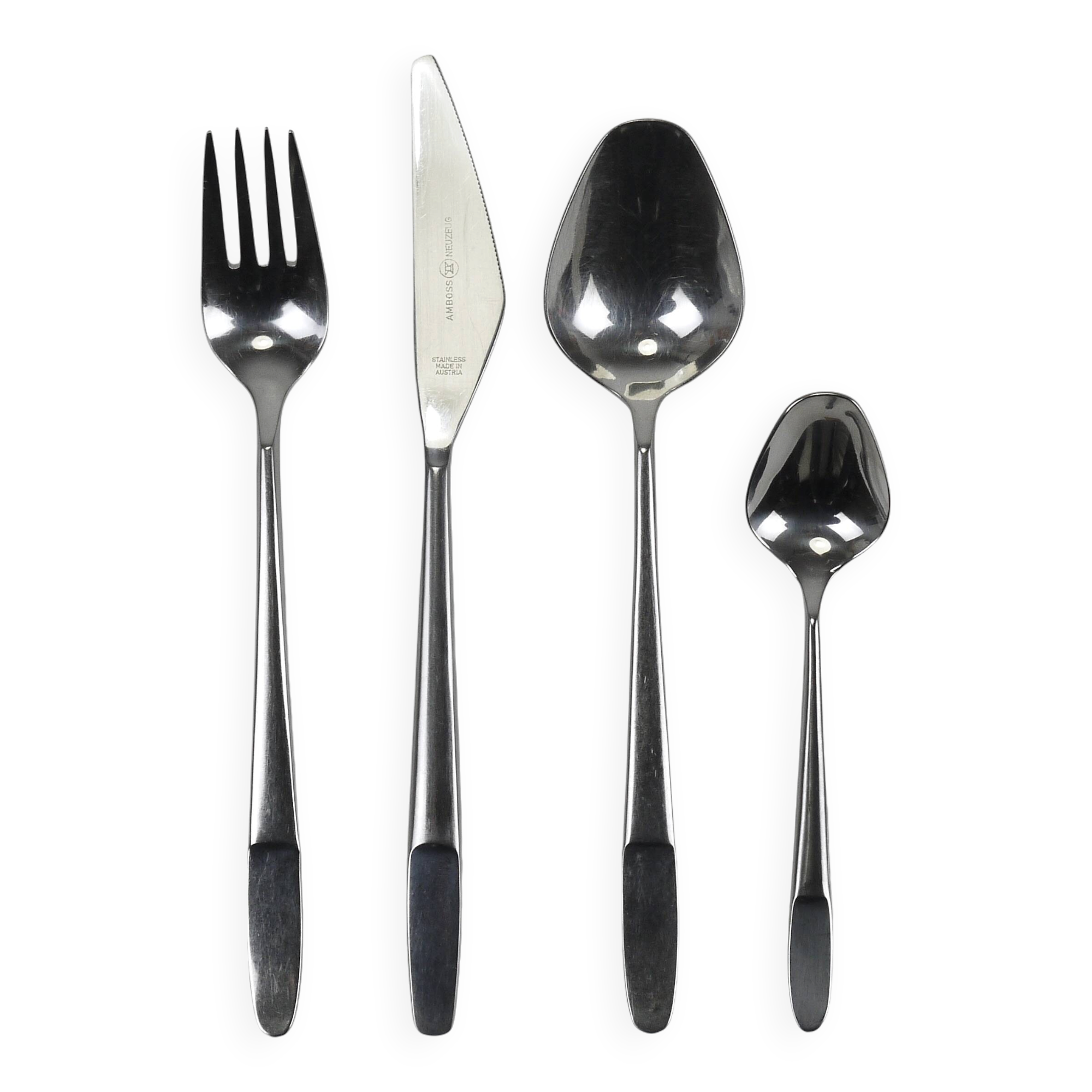 Helmut Alder Amboss Austria 2070 Flatware Cutlery for Six Persons, 1960s