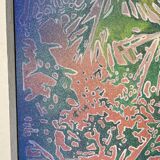 Foliage, oil on wood panel, signed Jean Noel Zanetti