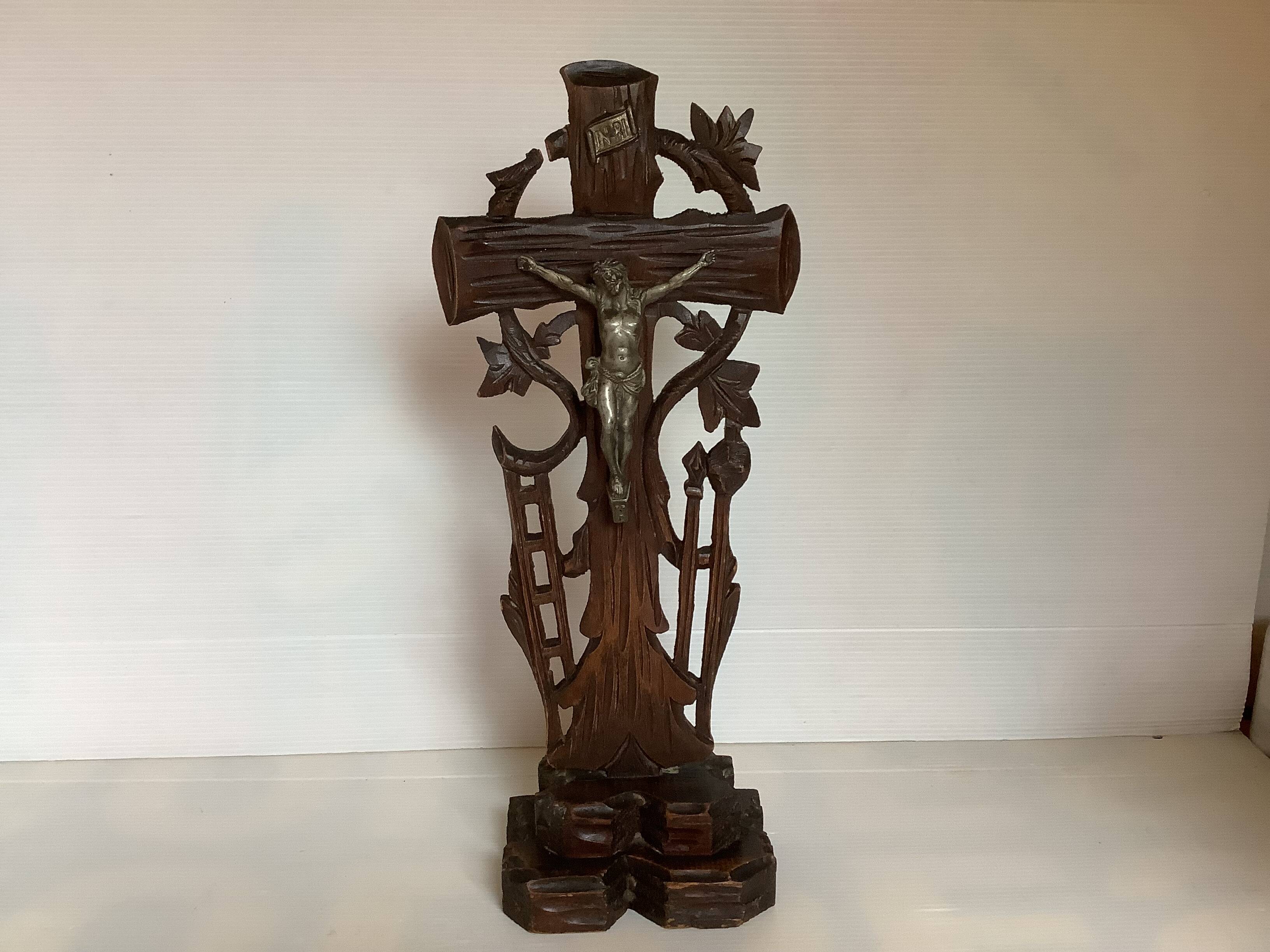 Old crucifix in Black Forest style
