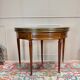 Louis XVI Style Mahogany Half Moon Table, 19th Century