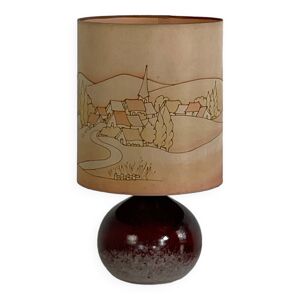Lampe vintage en céramique