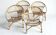 4 "shell" rattan armchairs from the 1960s