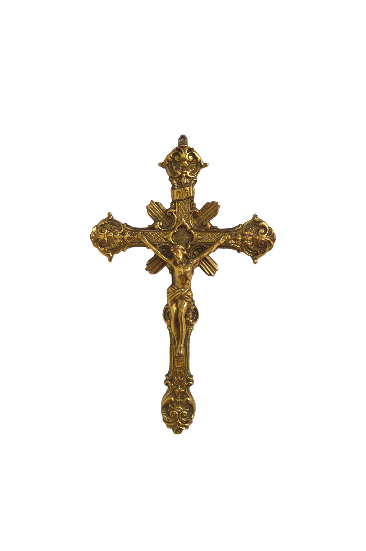 Brass crucifix