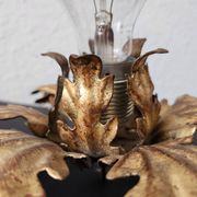 Gilded hand-forged Florentine wall lamp Hans Kögl style, Italy