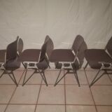 Set of 4 chairs by Giancarlo Piretti for Castelli