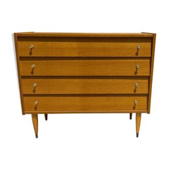 Commode pieds ronds style Scandinave avec 4 tiroirs