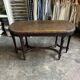 Dark wood piano bench
