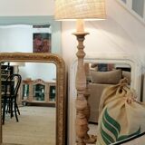 Vintage wooden floor lamp
