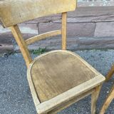 Pair of chairs bistro baumann French bistro chair vintage