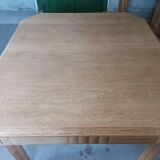 Renovated Art Deco dining table with extension.