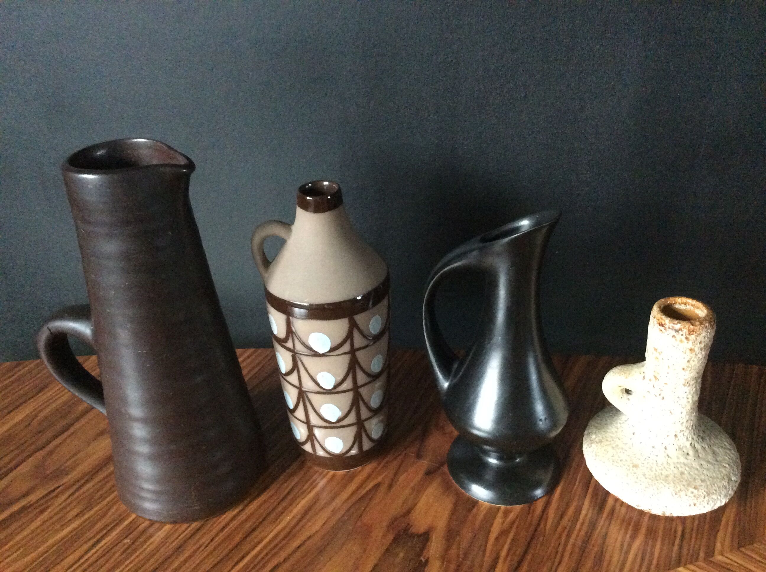 Série de 4 vases scandinaves des années 60-70