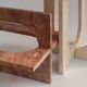 Table d'appoint en travertin "BOND"