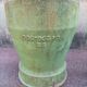 Pair of iron cast iron pots patina green patina.  1960/ 1970