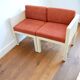 Set armchairs with dinners Restoration cubic shape Modular vintage 1980s