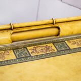 Carrello metallo laccato e vetro con vassoio Italia Anni '50