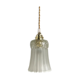 Art Deco-style glass hanging lamp