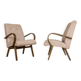 Paire de fauteuils Type 53 par J. Šmidek, TONm 1960