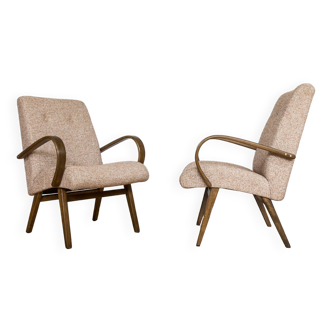 Pair of armchairs Type 53 by J. Šmidek, TONm 1960's