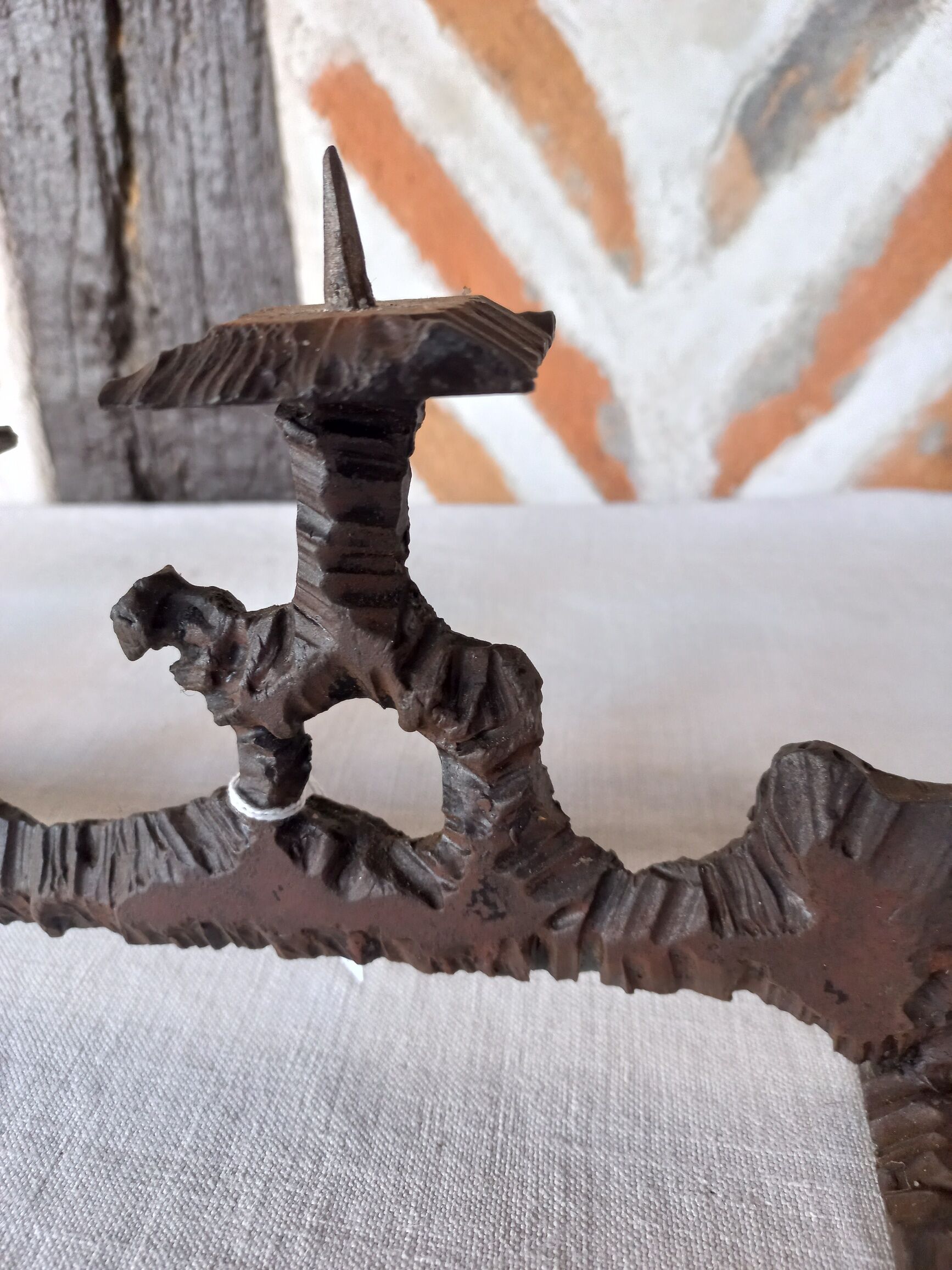 Wrought iron metal candle holder 4 candles