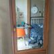 Pitch pine mirrored wardrobe bonnetiere wardrobe