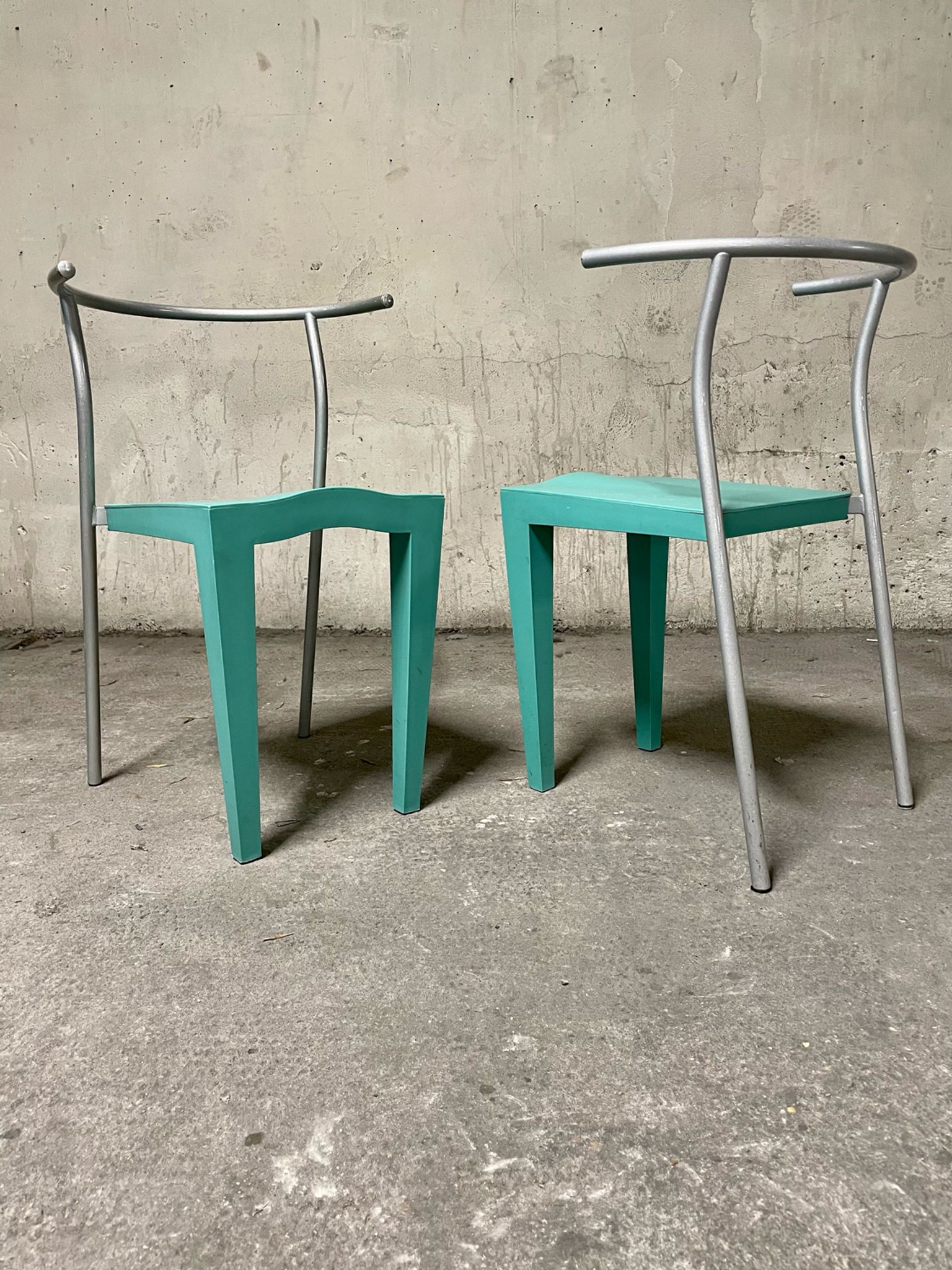 Pair of Dr. Glob chair by Starck for kartell in the 1990s