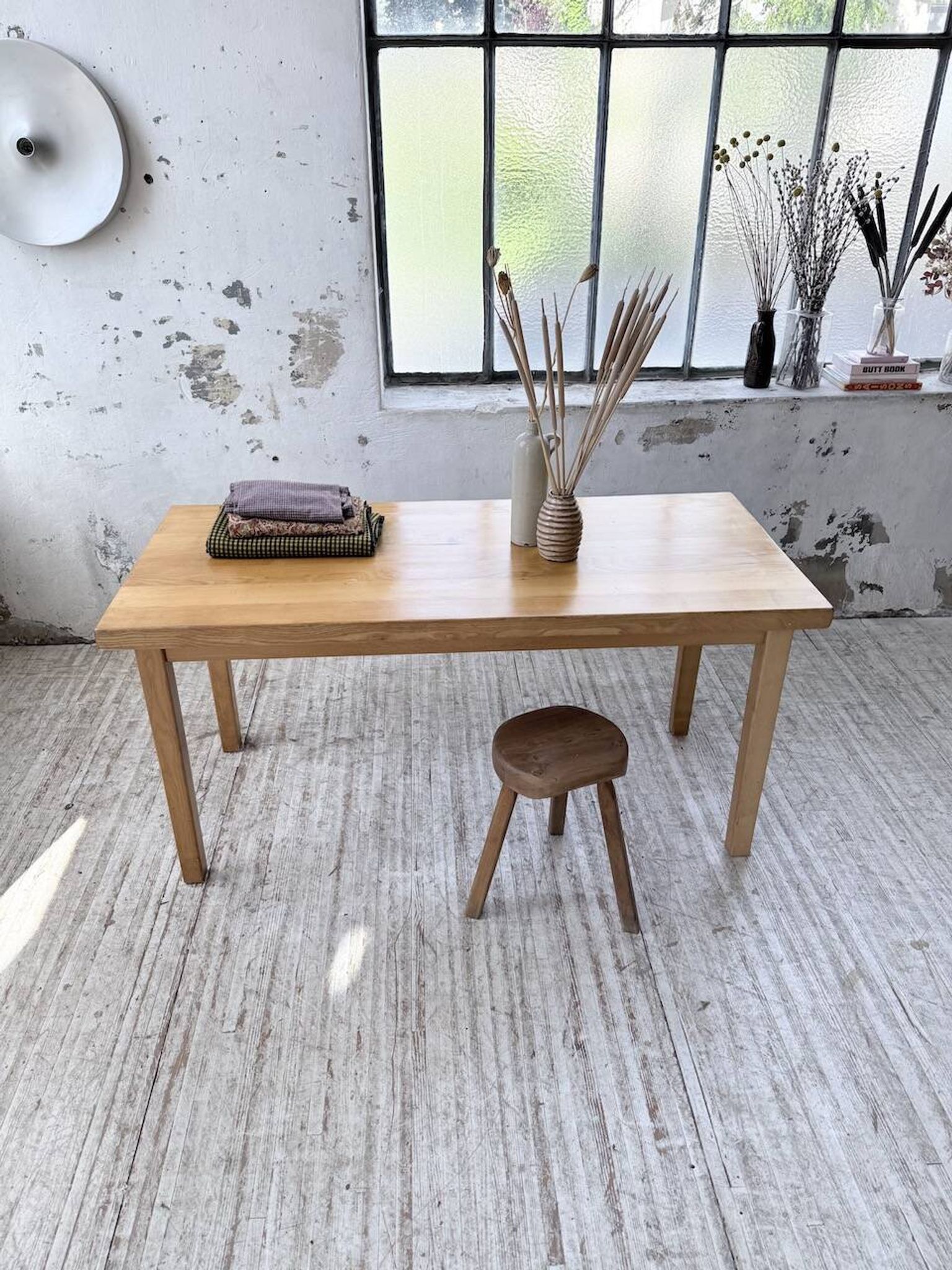 Solid elm farmhouse table 150cm
