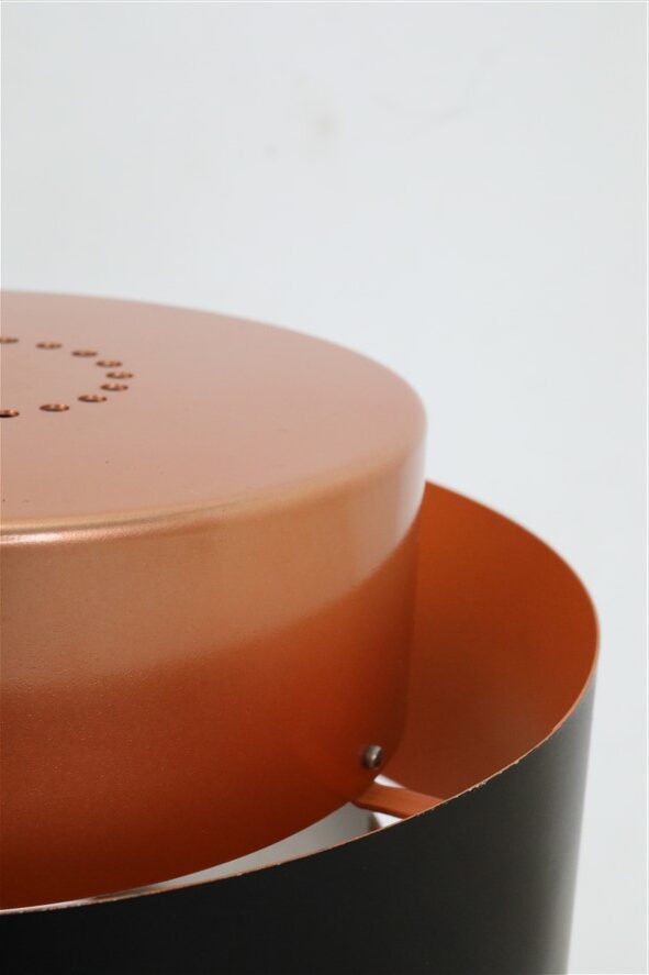 Set of 2 Fog & Mørup / Jo Hammerborg “Juno” pendant lamps / Mid-century Danish modern design / Copper / 1960s / 1970s