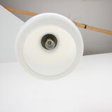 Art deco big glass pendant lamp, 1930s