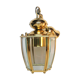 Golden hanging lamp with bevelled glasses