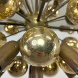 Atomic Suspension in Brass German Mid-Century by Dorothee Becker