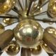 Atomic Suspension in Brass German Mid-Century by Dorothee Becker
