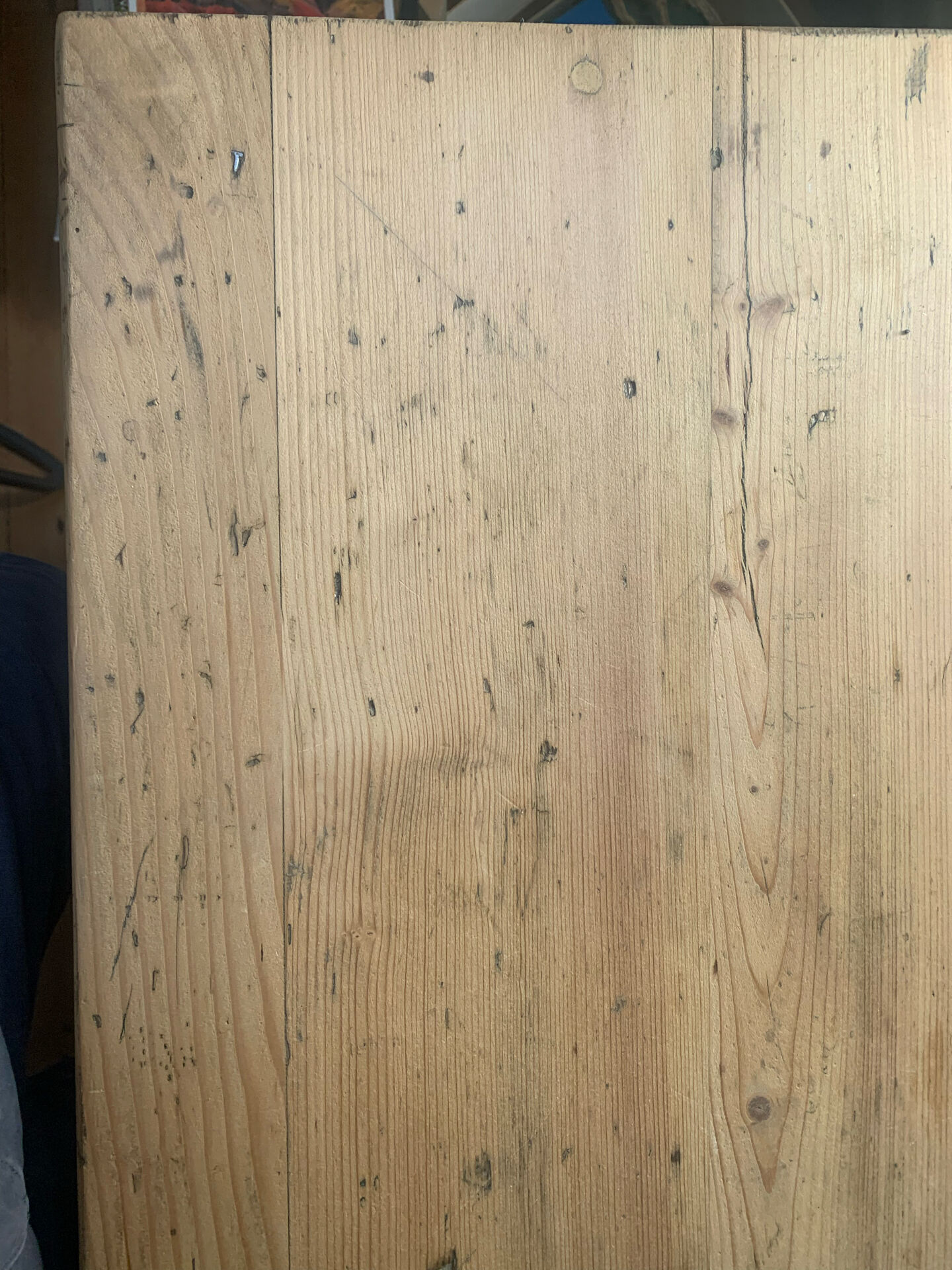 Bureau en bois massif, 1 tiroir