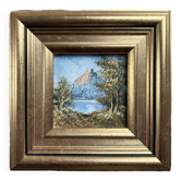 Oil on wood, gilded frame