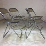 Lot of 4 chairs "Plia" by Giancarlo Piretti