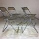 Lot of 4 chairs "Plia" by Giancarlo Piretti