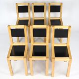 Set of 6 Bla Station chairs