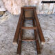 Tabouret haut bois vintage