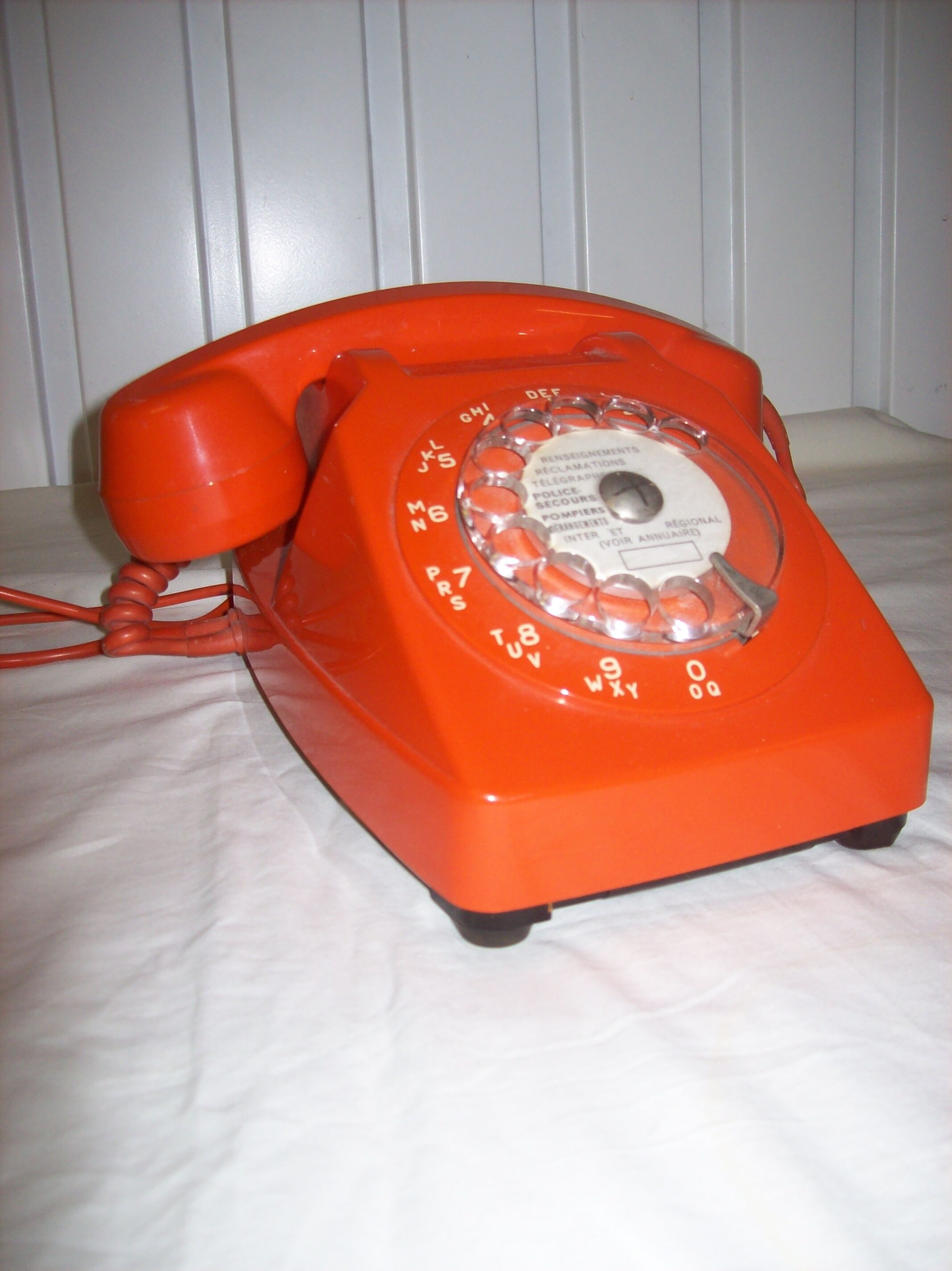 Vintage orange phone Socotel