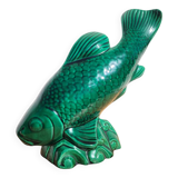 Poisson en céramique vert Saint Clément