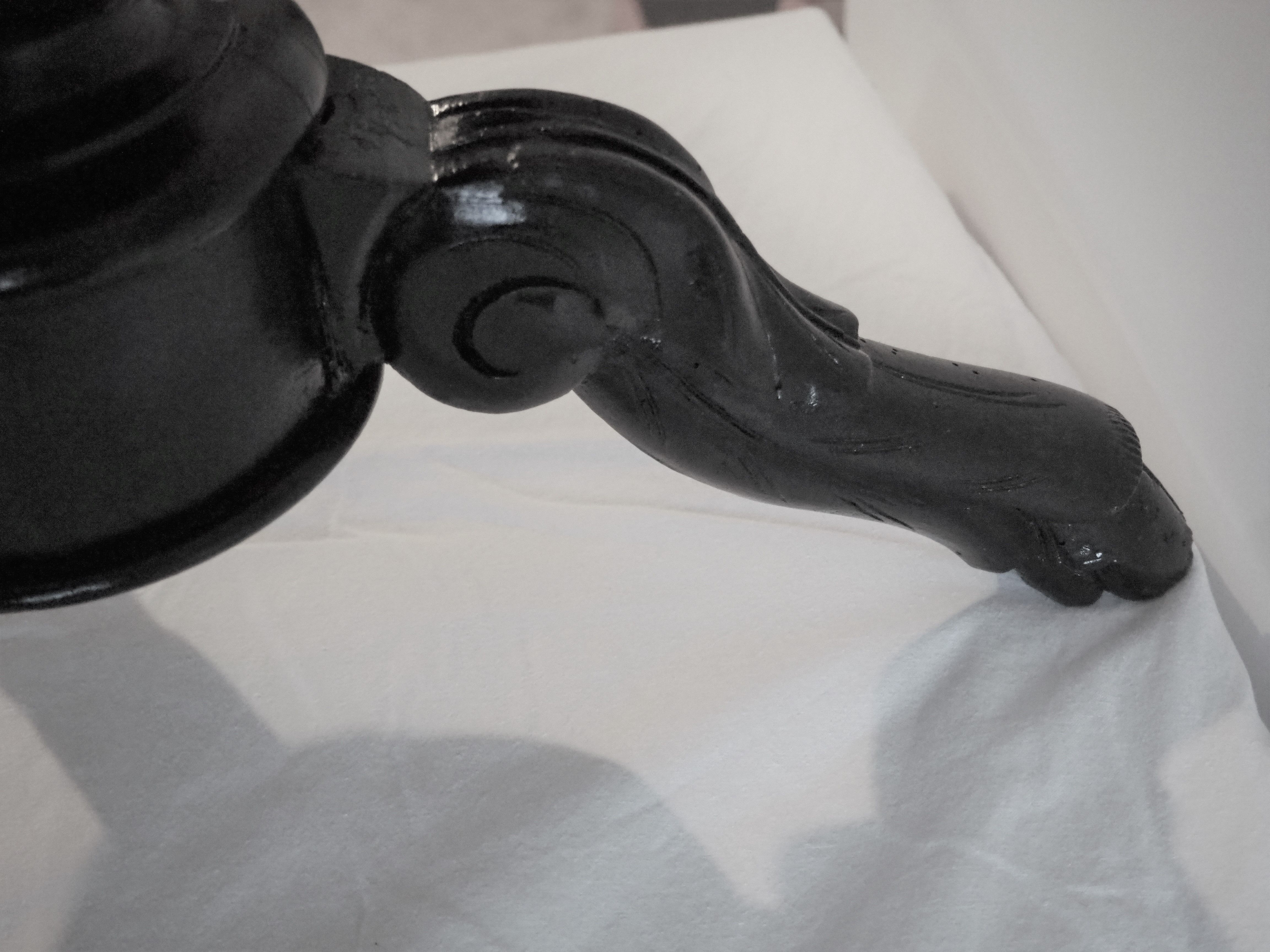 Napoleon III piano stool - tripod, doe feet