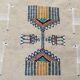 Handwoven kilim rug in natural wool