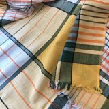 Checkered tablecloth