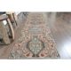 1970s Turkish Oushak Handmade Wool Cotton Orange Runner Rug 78x327