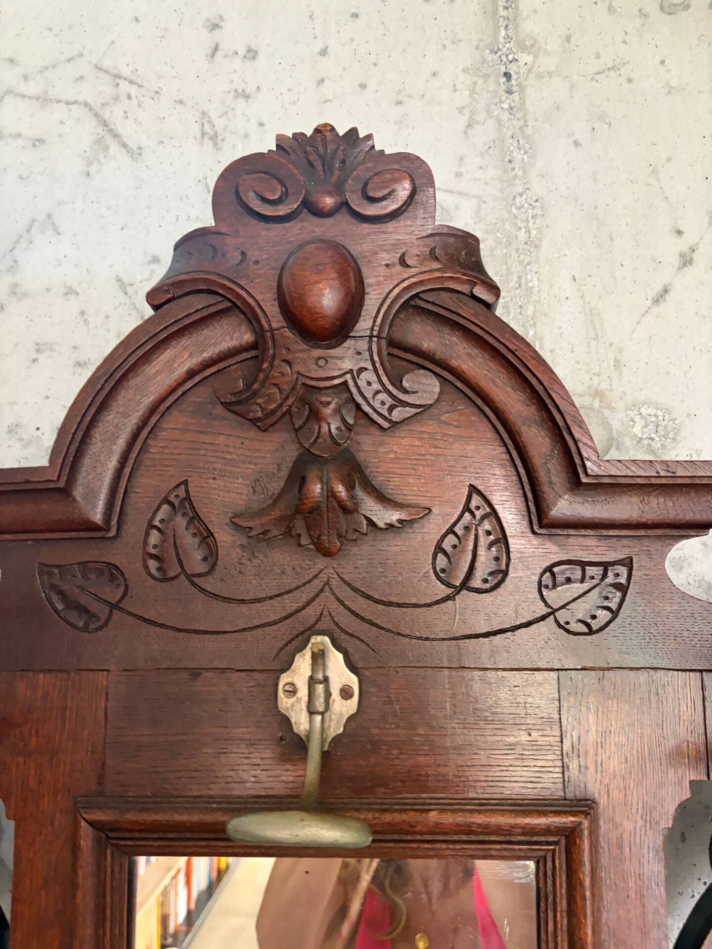 Antique oak carved wardrobe