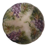 Onnaing barbotine plate - Grapes and leaves