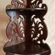 Corner shelf in mahogany carved Art Nouveau period XIX