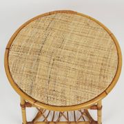 Rattan magazine table
