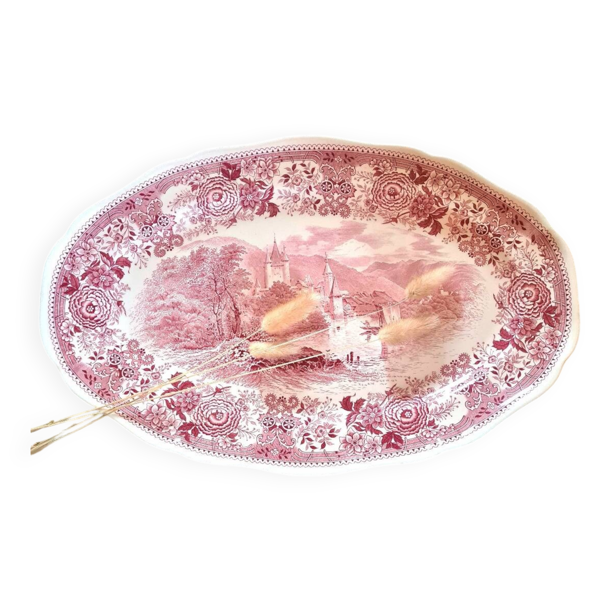 Villeroy and Boch pink English tableware dish