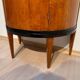 Cabinet demi-lune Biedermeier en bois de cerisier et laiton, France, années 1810